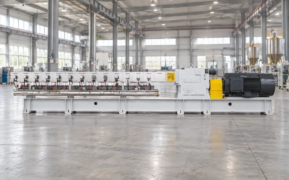 خط خلط وتحبيب مركبات البلاستيك والماستر باتش